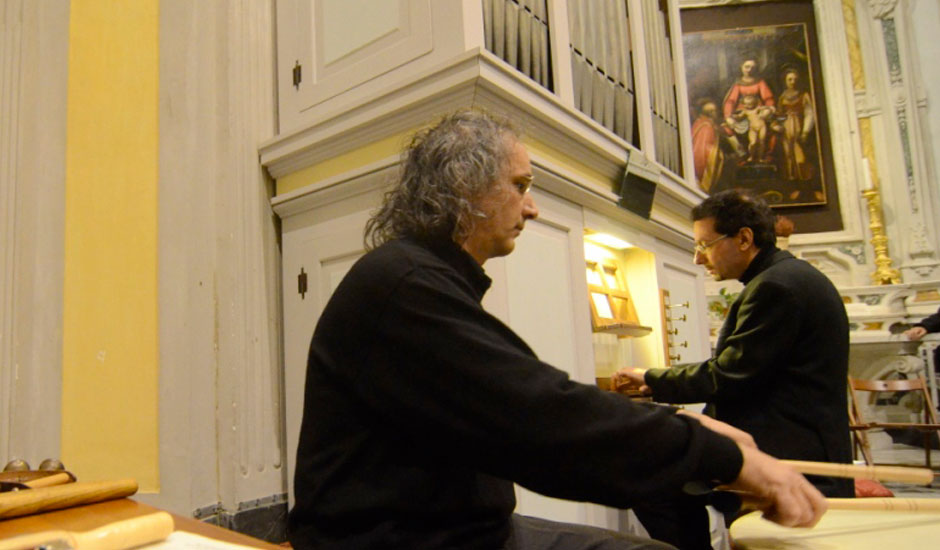 Luca Scandali e Mauro Occhionero organo e percussioni